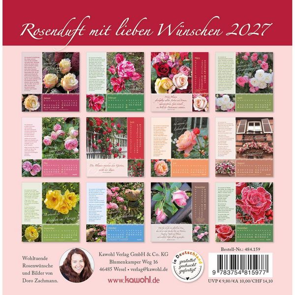Produktbild: Rosenduft mit lieben W&uuml;nschen 2027