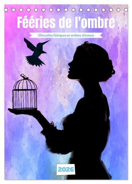 Fééries de l'ombre (Calendrier de bureau 2026 DIN A5 horizontal), CALVENDO calendrier mensuel