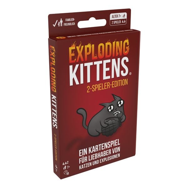 Produktbild: Exploding Kittens 2-Spieler-Edition (Einzelartikel) DE