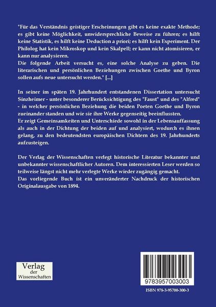 Produktbild: Goethe und Byron