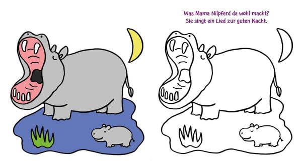 Produktbild: Ausmalbilder f&uuml;r Kita-Kinder: Das dicke Kindergarten-Malbuch: Tierkinder
