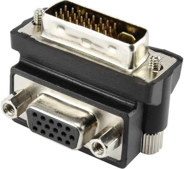 Renkforce RF-4128855 DVI / VGA Adapter [1x DVI-Stecker 24+5pol. - 1x VGA-Buchse] Schwarz