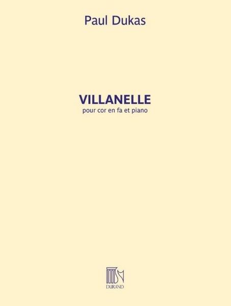 Produktbild: Dukas: Villanelle for Horn (in F) and Piano