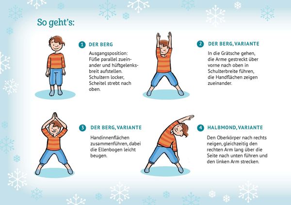 Produktbild: Kinderyoga-Bildkarten zur Winter- und Weihnachtszeit