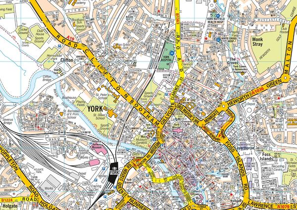 Produktbild: York A-Z Pocket Street Map