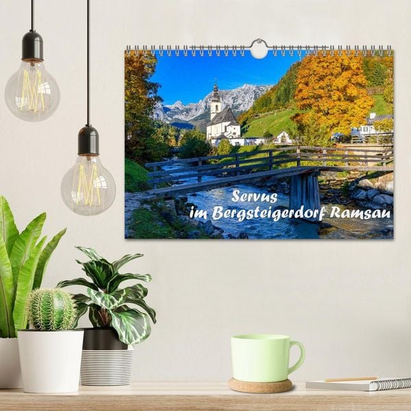 Produktbild: Servus im Bergsteigerdorf Ramsau (Wandkalender 2026 DIN A4 quer), CALVENDO Monatskalender
