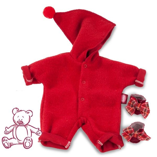 Produktbild: Babyanzug Zipfelm&uuml;tze rot Gr. S
