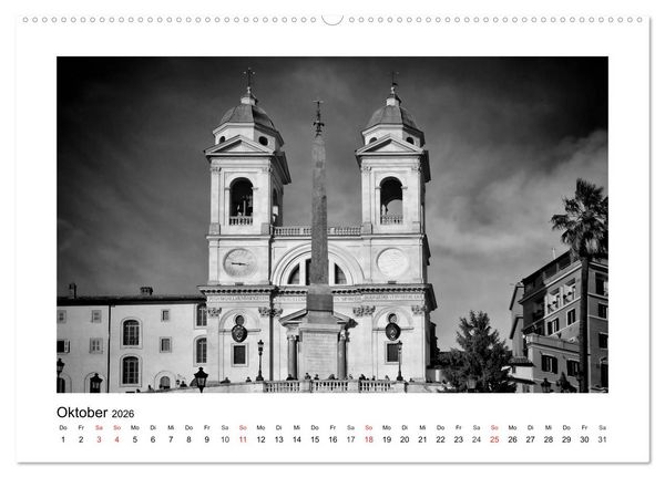 Produktbild: ROM Monochrom (hochwertiger Premium Wandkalender 2026 DIN A2 quer), Kunstdruck in Hochglanz
