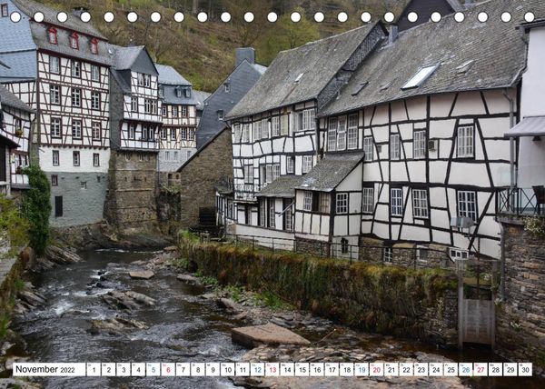 Produktbild: Monschau - Fachwerkidylle in der Eifel (Tischkalender 2022 DIN A5 quer)