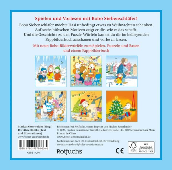 Produktbild: Bobo Siebenschl&auml;fer: Ein Weihnachtsgeschenk f&uuml;r Hasi