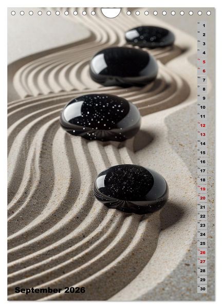 Produktbild: Zen aus Sand (Wandkalender 2026 DIN A4 hoch), CALVENDO Monatskalender