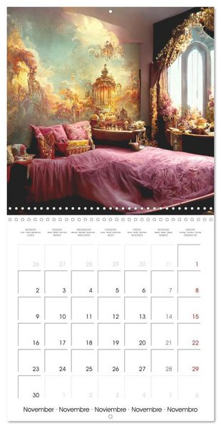 Produktbild: Rococo rooms (Wall Calendar 2026 12 &times; 12 Inch) CALVENDO 12 Month Wall Calendar