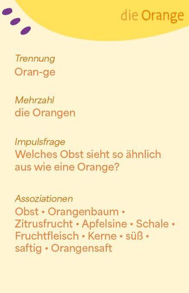 Produktbild: Wortschatzk&auml;rtchen: Lebensmittel