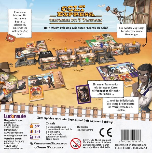 Produktbild: Colt Express - Gepanzerter Zug & Wachposten