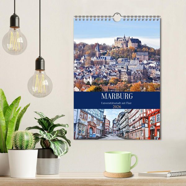 Produktbild: Marburg - Universit&auml;tsstadt mit Flair (Wandkalender 2026 DIN A4 hoch), CALVENDO Monatskalender
