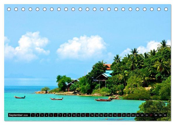 Produktbild: Thailand Sonne und Strand (Tischkalender 2026 DIN A5 quer), CALVENDO Monatskalender