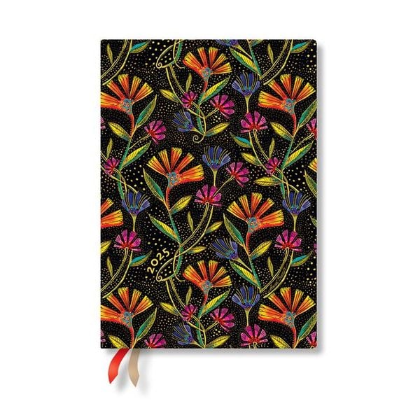 'Paperblanks 2025 Daily Planner Wild Flowers Playful Creations 12Month