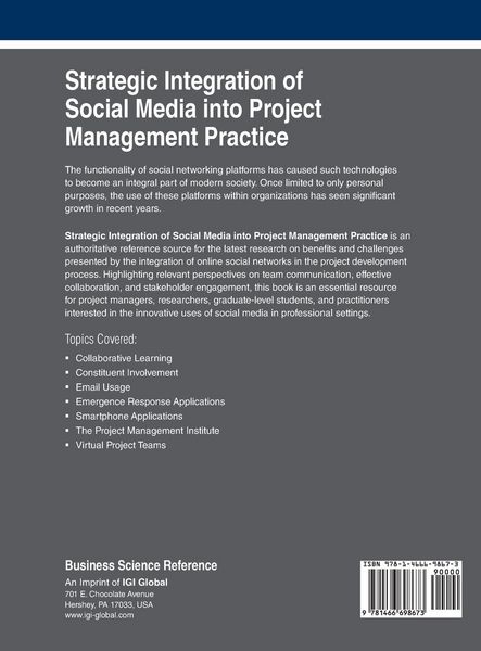 Produktbild: Strategic Integration of Social Media into Project Management Practice