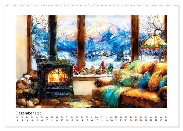 Produktbild: Die Farben der Berge (hochwertiger Premium Wandkalender 2026 DIN A2 quer), Kunstdruck in Hochglanz