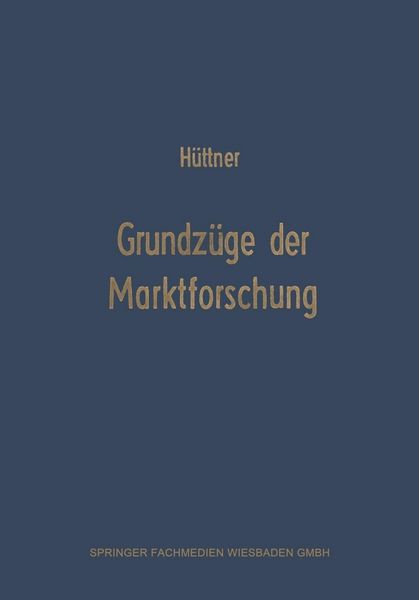 Produktbild: Grundz&uuml;ge der Marktforschung