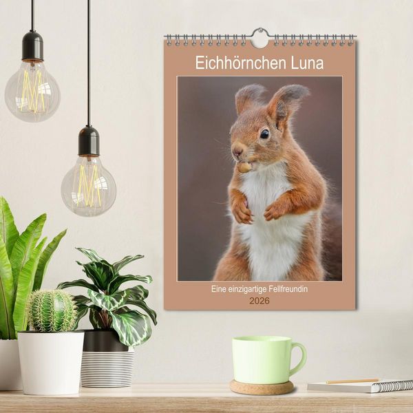 Produktbild: Eichh&ouml;rnchen Luna (Wandkalender 2026 DIN A4 hoch), CALVENDO Monatskalender