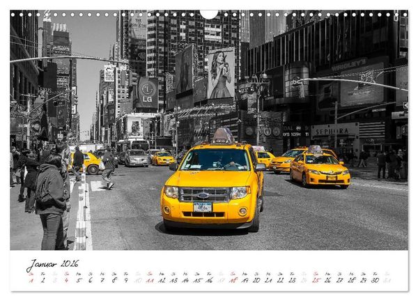 Produktbild: New York &ndash; The Big Apple (Wandkalender 2026 DIN A3 quer), CALVENDO Monatskalender