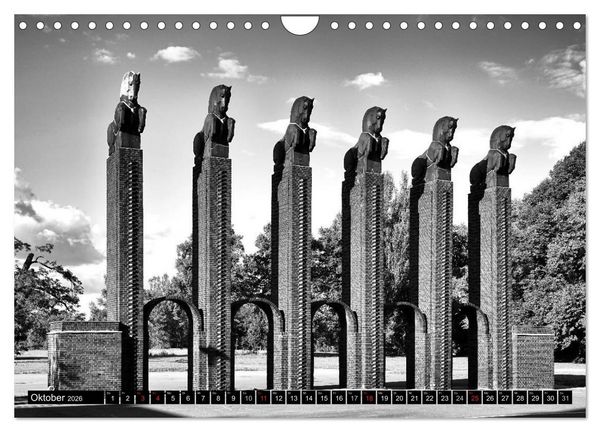 Produktbild: Magdeburg in Schwarz - Wei&szlig; (Wandkalender 2026 DIN A4 quer), CALVENDO Monatskalender