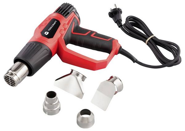 Produktbild: TOOLCRAFT TO-10332099 Hei&szlig;luftgebl&auml;se mit Zubeh&ouml;r 2000W