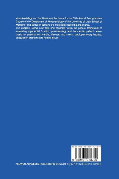 Produktbild: Anesthesiology and the Heart