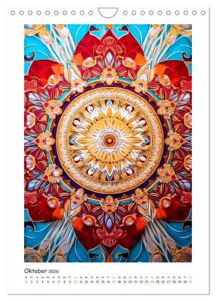 Produktbild: Zauberhafte Mandalas (Wandkalender 2026 DIN A4 hoch), CALVENDO Monatskalender