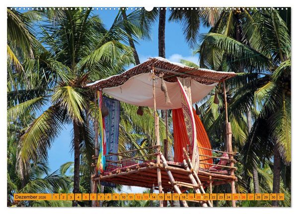 Produktbild: Indien - Goa Hindus Hippies Hare-Krishna (hochwertiger Premium Wandkalender 2026 DIN A2 quer), Kunstdruck in Hochglanz