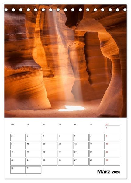 Produktbild: USA S&uuml;dwest Facettenreiche Landschaften (Tischkalender 2026 DIN A5 hoch), CALVENDO Monatskalender