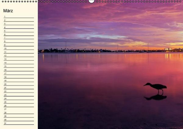 Produktbild: Immerw&auml;hrender Geburtstagskalender &ndash; Beautiful Sunsets (Wandkalender immerw&auml;hrend DIN A2 quer)
