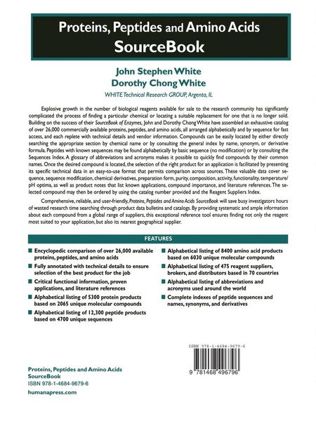 Produktbild: Proteins, Peptides and Amino Acids SourceBook