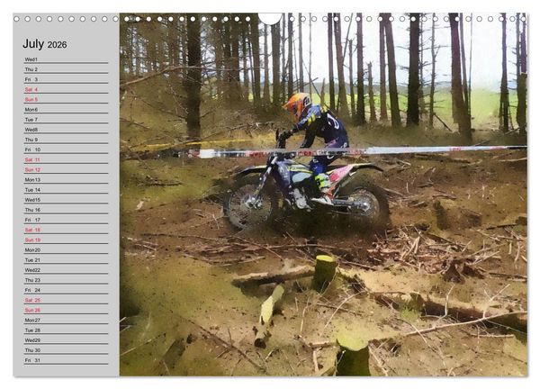 Produktbild: Enduro Racing (Wall Calendar 2026 DIN A3 landscape), CALVENDO 12 Month Wall Calendar