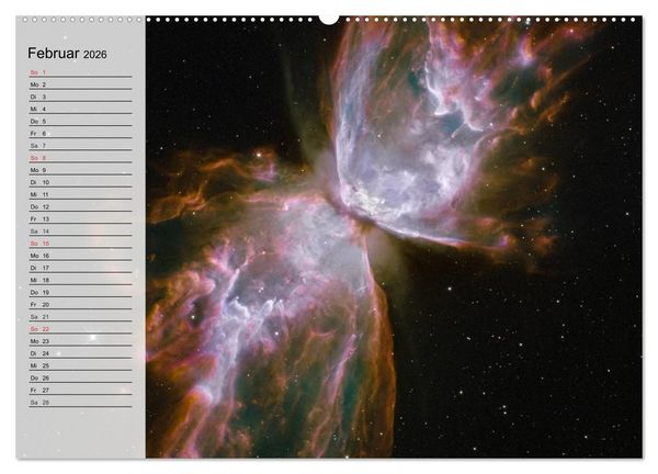 Produktbild: Universum. Farbenpracht der Gasnebel (Wandkalender 2026 DIN A2 quer), CALVENDO Monatskalender
