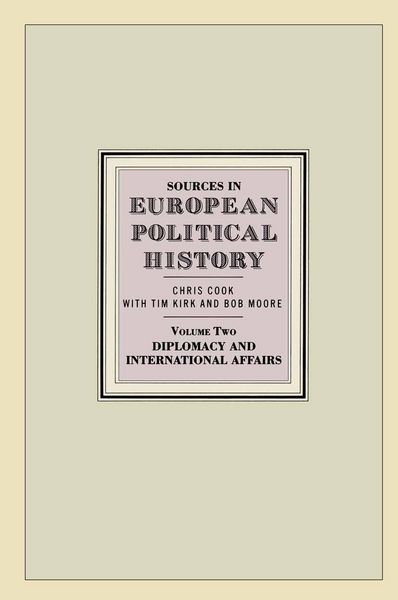 Produktbild: Sources in European Political History