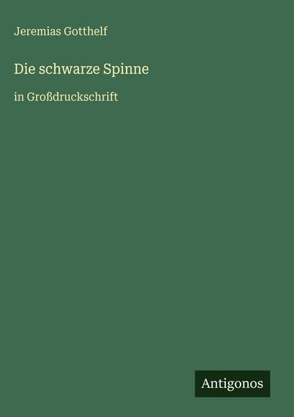 Produktbild: Die schwarze Spinne