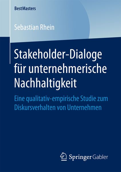 Produktbild: Stakeholder-Dialoge f&uuml;r unternehmerische Nachhaltigkeit