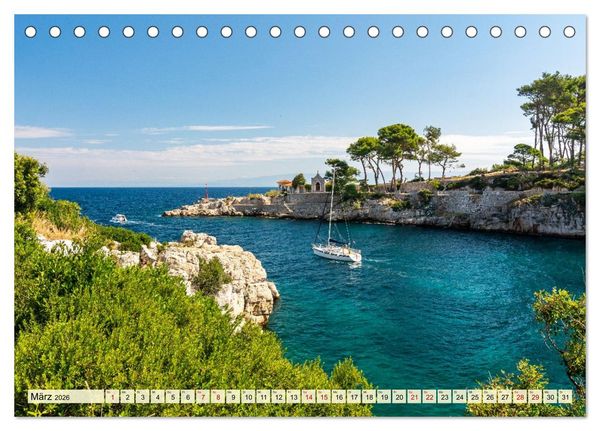 Produktbild: Lo&scaron;inj - Inselzauber in der Adria (Tischkalender 2026 DIN A5 quer), CALVENDO Monatskalender