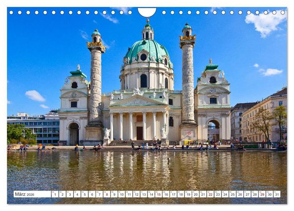 Produktbild: Sch&ouml;ne Gr&uuml;&szlig;e aus Wien (Wandkalender 2026 DIN A4 quer), CALVENDO Monatskalender