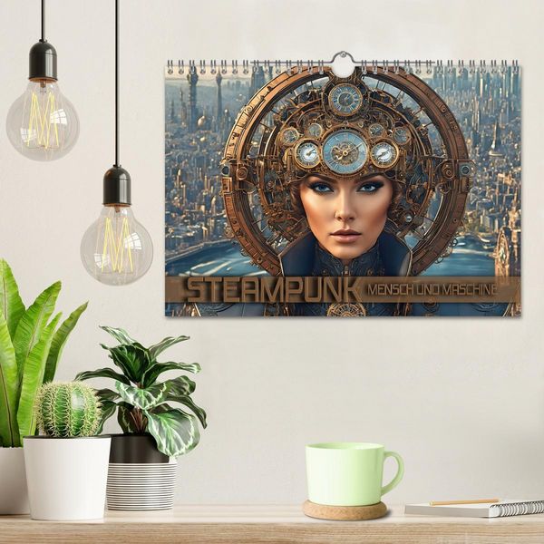 Produktbild: Steampunk - Mensch und Maschine (Wandkalender 2026 DIN A4 quer), CALVENDO Monatskalender