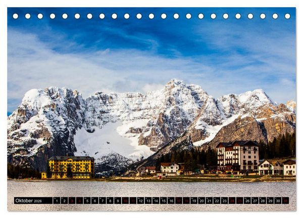 Produktbild: Berge. Alpenseen (Tischkalender 2026 DIN A5 quer), CALVENDO Monatskalender