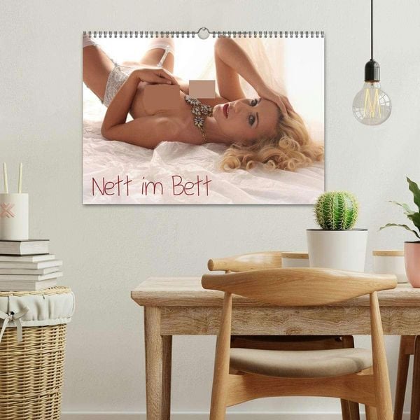 Produktbild: Nett im Bett (Wandkalender 2026 DIN A3 quer), CALVENDO Monatskalender