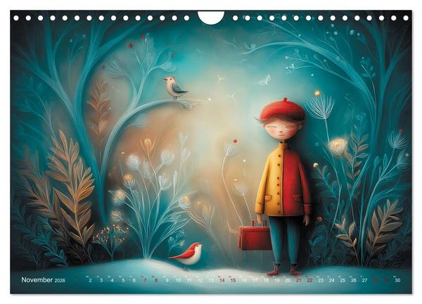 Produktbild: Naive Farbwelten (Wandkalender 2026 DIN A4 quer), CALVENDO Monatskalender