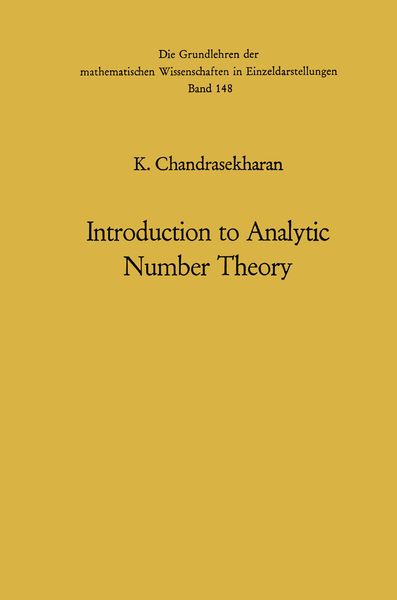 Produktbild: Introduction to Analytic Number Theory