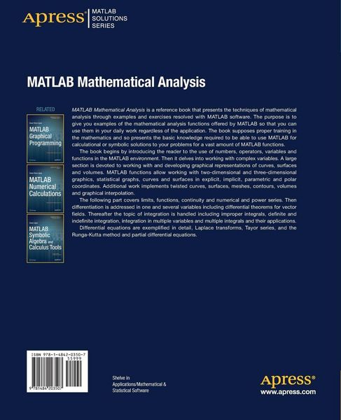 Produktbild: MATLAB Mathematical Analysis
