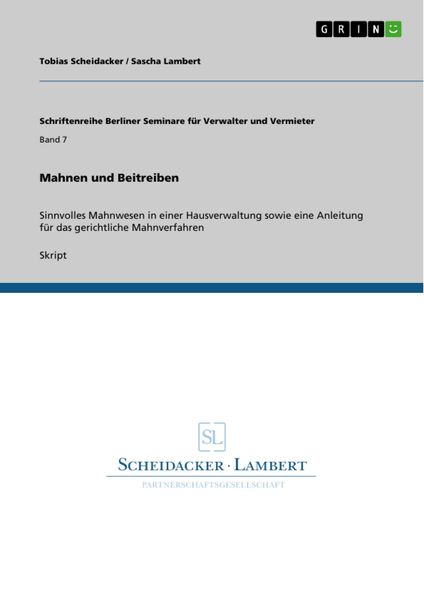 Produktbild: Mahnen und Beitreiben