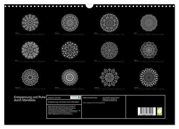 Produktbild: Entspannung und Ruhe durch Mandalas (Wandkalender 2027 DIN A3 quer), CALVENDO Monatskalender