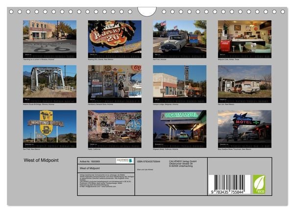 Produktbild: West of Midpoint (Wandkalender 2025 DIN A4 quer), CALVENDO Monatskalender